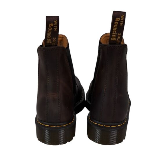 Dr. Martens 2976 BEX Crazy Horse Chelsea Boot, Dark Brown Mens Size 11 - Picture 5 of 12